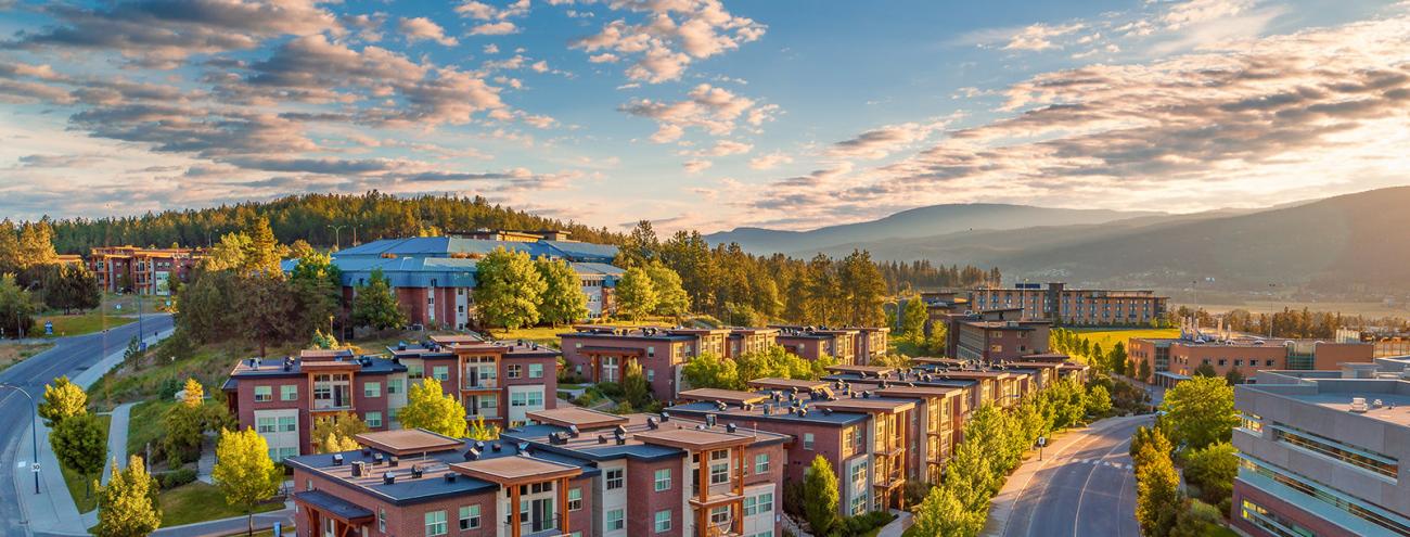 Image courtesy of UBC Brand and Marketing Aerial of buildings at UBC Okanagan