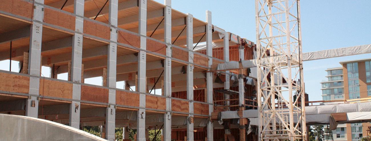 The CIRS building under construction. The CIRS building under construction.