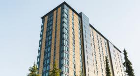 Mass timber has a smaller carbon footprint and sequesters more carbon than other materials.