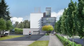 The TRIUMF Institute for Advanced Medical Isotopes is a concrete/steel building that took part in the Embodied Carbon Pilot.